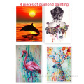 DIY Diamond Painting 30 * 40 Four Diamond Cross Stitch